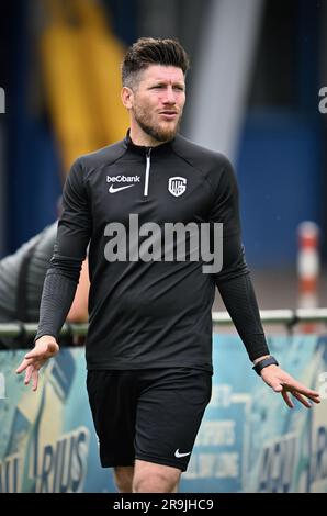 Genk, Belgique. 27th juin 2023. Sébastien Pocognoli photographié lors d'une session de formation de l'équipe belge de football de première division KRC Genk, mardi 27 juin 2023 à Genk, pour se préparer à la prochaine saison 2023-2024. BELGA PHOTO JOHAN EYCKENS crédit: Belga News Agency/Alay Live News Banque D'Images