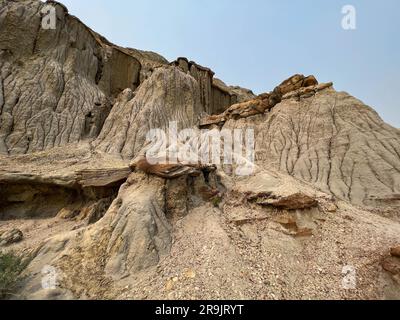 La zone des ballons de canon des collines et des montagnes des badlands dans le parc national Theodore Roosevelt, dans le Dakota du Nord. Banque D'Images