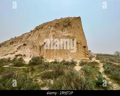 La zone des ballons de canon des collines et des montagnes des badlands dans le parc national Theodore Roosevelt, dans le Dakota du Nord. Banque D'Images