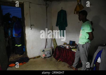 Nicolas Remene / le Pictorium - énergie solaire et développement rural dans la région du KwaZulu-Natal - 8/3/2018 - Afrique du Sud / KwaZulu-Natal / Mkuze - Maison entre Ujumbo et Saint Alexis, KwaZulu-Natal (ZA) Banque D'Images