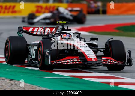 Montmelo, Espagne. 4 juin 2023. Nico Hulkenberg d'Allemagne et l'équipe Haas F1 sont sur la bonne voie lors du Grand Prix d'Espagne F1 sur le circuit de Catalunya o Banque D'Images