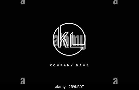 KL, LK lettres abstraites logo Monogramme Illustration de Vecteur