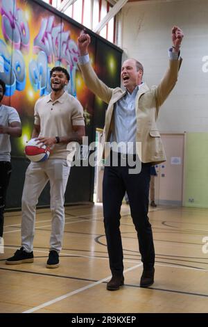 HRH Prince William visite une association caritative pour sans-abri à Sheffield, alors qu'il lance sa nouvelle initiative visant à irradier les sans-abri au Royaume-Uni Banque D'Images