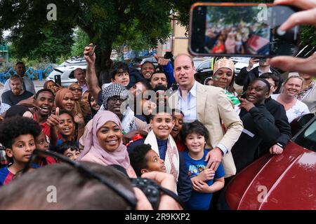 HRH Prince William visite une association caritative pour sans-abri à Sheffield, alors qu'il lance sa nouvelle initiative visant à irradier les sans-abri au Royaume-Uni Banque D'Images