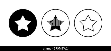 Ensemble d'icônes en forme d'étoile. vecteur de l'icône de notation. icône d'étoile favorite Illustration de Vecteur
