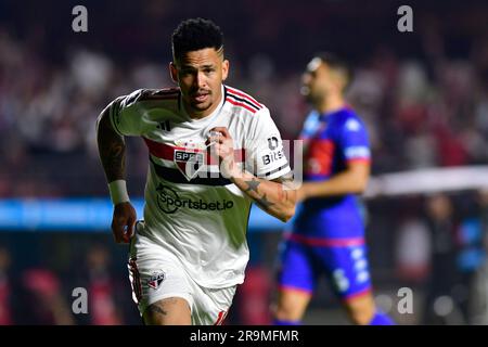 São Paulo (SP), 27/06/2023 - Futebol/SÃO PAULO-TIGRE (ARG) - Luciano do São Paulo - match entre São Paulo x Tigre (ARG), valable pour la sixième partie de la scène de groupe, de la Copa Sudamericana, tenue au stade de Morumbi, zone sud de São Paulo, dans la nuit de ce mardi 27. Banque D'Images