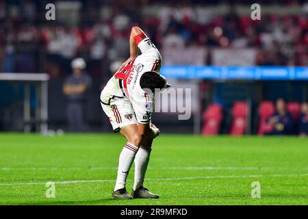 São Paulo (SP), 27/06/2023 - Futebol/SÃO PAULO-TIGRE (ARG) - Calleri de São Paulo - match entre São Paulo x Tigre (ARG), valable pour la sixième partie de la scène de groupe, de la Copa Sudamericana, tenue au stade de Morumbi, zone sud de São Paulo, dans la nuit de ce mardi, 27. Banque D'Images