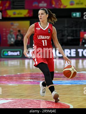 28th juin 2023 ; The Quaycenter, Sydney Olympic Park, Sydney, Nouvelle-Galles du Sud, Australie: Coupe de l'Asie FIBA Womens 2023, Nouvelle-Zélande contre Liban; Rebecca Akl du Liban Banque D'Images