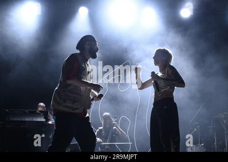 Rome, Italie. 27th juin 2023. Coma Cose lors de la Meraviglioso Modo di Incontrarsi Tour 2023, au Rock à Rome, 27 juin 2023, Rome, Italie. Crédit : Agence photo indépendante/Alamy Live News Banque D'Images