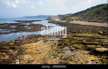 Cornelian Bay près de Scarborough sur la côte nord-est de la Grande-Bretagne Banque D'Images