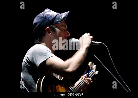 Sufjan Stevens organise un appel photo et une répétition pour les médias avant son concert au Théâtre d'État dans le cadre du Festival annuel de Sydney. Sydney, Australie. 12 janvier 2008. Banque D'Images