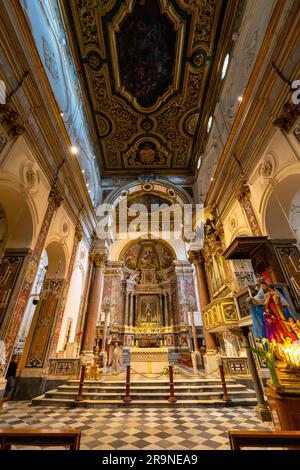 L'autel dans la cathédrale d'Amalfi, Amalfi, Campanie, Italie, Europe du Sud-Ouest Banque D'Images