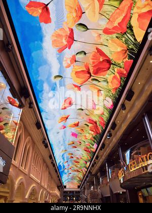 Aujourd'hui, les grands paquebots de croisière sont comme des villes flottantes, avec tous les équipements et les problèmes qui impliquent. A part les lignes britanniques taïdées, elles ont aussi tendance à towa Banque D'Images