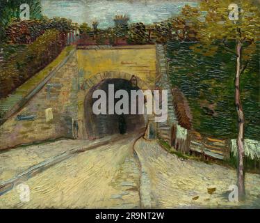 Vincent van Gogh – route avec passage inférieur 1887. Banque D'Images