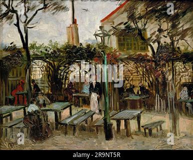 Vincent van Gogh – terrasse d'un café sur Montmartre (la Guinguette) 1886. Banque D'Images