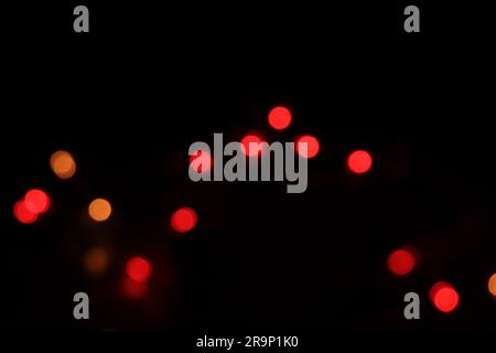 lumières floues avec effet de flou. cercles lumineux. Banque D'Images