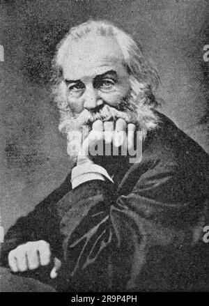 Whitman, Walt, 31.5.1819 - 26,3.1892, écrivain américain, imprimé après photographie, VERS 1870, INFO-AUTORISATION-DROITS-SUPPLÉMENTAIRES-NON-DISPONIBLE Banque D'Images