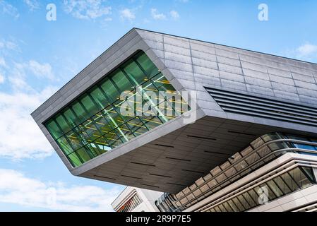 Université d'économie et de commerce de Vienne par l'architecte Zaha Hadid Banque D'Images
