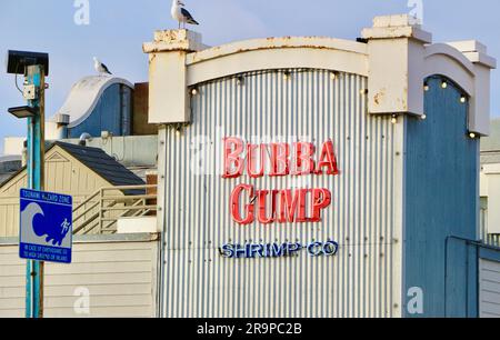 Bubba Gump Shrimp Company chaîne américaine de restaurants de fruits de mer sur Santa Monica Pier Californie États-Unis Banque D'Images