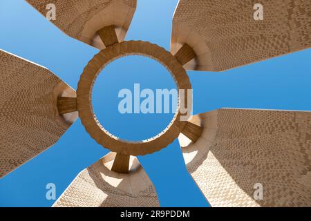 Monument égyptien de l'amitié russe à Assouan Banque D'Images