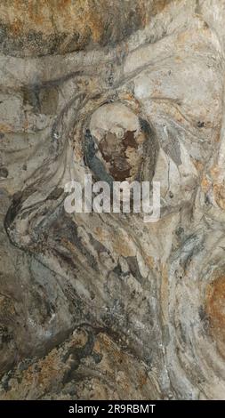 La grotte ruinait l'abbaye de talacre du pays de galles royaume-uni Banque D'Images