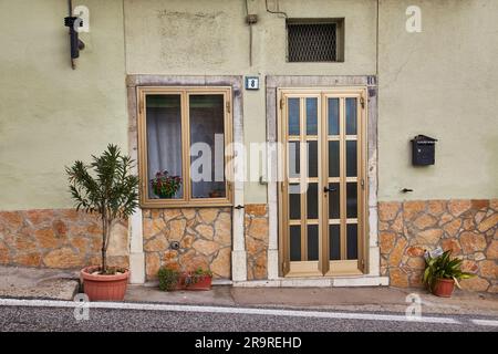 Buonalbergo, Campanie, Italie ruelles du centre historique Banque D'Images