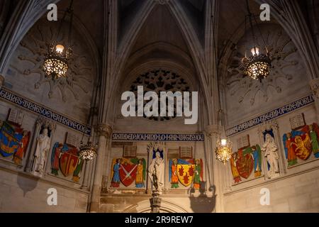 Cathedral Church of Saint John the Divine dans le quartier Morningside Heights de Manhattan à New York Banque D'Images