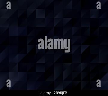 Arrière-plan abstrait composé de nombreux triangles gris foncé, bleus et noirs. Arrière-plan de forme triangulaire géométrique plein format haute résolution avec espace de copie Banque D'Images