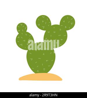 Concept de vecteur cactus d'été Illustration de Vecteur