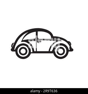 illustration du logo beetle sur un écran blanc Illustration de Vecteur