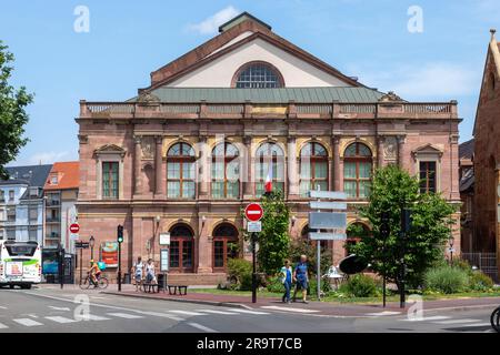 Colmar, France - 21 juin 2023 : façade du théâtre municipal en France, Alsace, Colmar. Banque D'Images