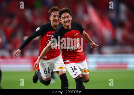 Saitama, Japon. 28th juin 2023. Takahiro Sekine (Reds) football : 2023 J1 match de ligue entre les diamants rouges Urawa 4-1 Shonan Bellmare au stade Saitama 2002 à Saitama, Japon . Crédit: Naoki Morita/AFLO SPORT/Alay Live News Banque D'Images