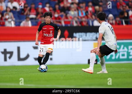 Saitama, Japon. 28th juin 2023. Tomoaki Okubo (Reds) football : 2023 J1 rencontre de ligue entre les diamants rouges Urawa 4-1 Shonan Bellmare au stade Saitama 2002 à Saitama, Japon . Crédit: Naoki Morita/AFLO SPORT/Alay Live News Banque D'Images