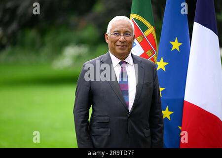 Paris, France. 28th juin 2023. Le Premier ministre portugais Antonio Costa lors d'une rencontre avec le Premier ministre français à l'Hôtel Matignon à Paris, sur 28 juin 2023. Crédit : Victor Joly/Alamy Live News Banque D'Images