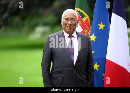 Paris, France. 28th juin 2023. Le Premier ministre portugais Antonio Costa lors d'une rencontre avec le Premier ministre français à l'Hôtel Matignon à Paris, sur 28 juin 2023. Crédit : Victor Joly/Alamy Live News Banque D'Images
