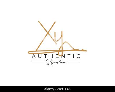 Modèle de logo XY Signature Vector. Illustration de Vecteur
