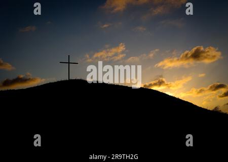 La gloire du Seigneur est dans le lever du soleil Banque D'Images