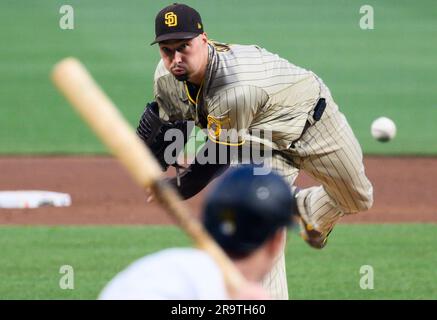 Pittsburgh, États-Unis. 28th juin 2023. San Diego Padres Pitcher Blake Snell (4) commence contre les pirates de Pittsburgh au parc PNC mercredi, 28 juin 2023 à Pittsburgh. Photo par Archie Carpenter/UPI crédit: UPI/Alay Live News Banque D'Images