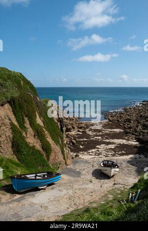 Porthgwarra Cove, St Leven, Cornwall, Royaume-Uni Banque D'Images