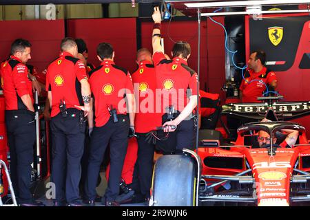 Spielberg, Autriche. 29th juin 2023. Ferrari mécanique. 29.06.2023. Championnat du monde Formula 1, Rd 10, Grand Prix d'Autriche, Spielberg, Autriche, Journée de préparation. Le crédit photo doit être lu : images XPB/Press Association. Crédit : XPB Images Ltd/Alamy Live News Banque D'Images