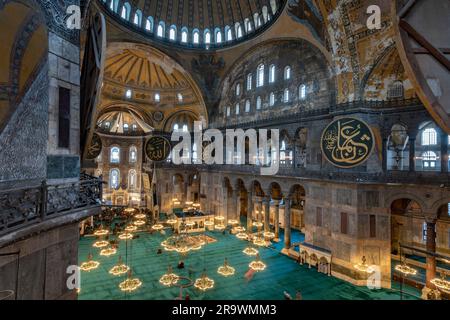 La Grande Mosquée Sainte-Sophie (Ayasofya Camii), Istanbul, Turquie Banque D'Images