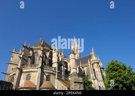 Cathédrale de Senlis, Cathédrale notre-Dame de, Senlis, Oise, Picardie, France Banque D'Images