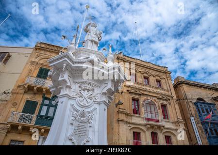 Vue sur Birgu (Vittoriosa) depuis Valleta, Malte Banque D'Images