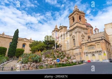 Vue sur Birgu (Vittoriosa) depuis Valleta, Malte Banque D'Images