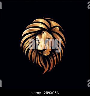 illustration du logo lion pour les magasins Illustration de Vecteur