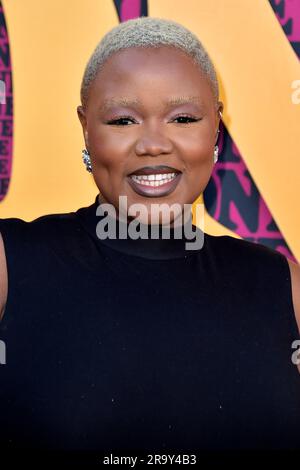 Hamzaa BEI der Premiere des Netflix films 'ils clonaient Tyrone / Sie haben Tyrone geklont' im Hollywood Legion Theatre. Los Angeles, 27.06.2023 Banque D'Images