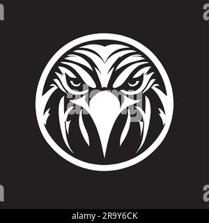 logo eagle sur une toile blanche Illustration de Vecteur