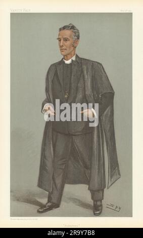 LE DESSIN ANIMÉ EDWARD Lyttelton « Haileybury » et Eton Headmaster 1901 Banque D'Images