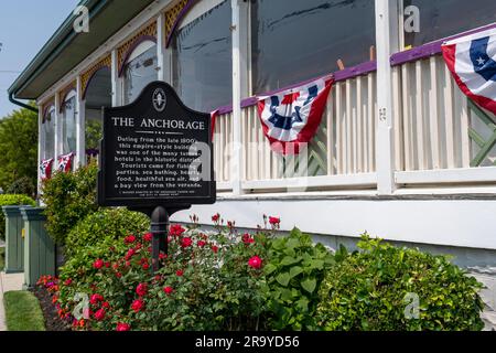 Somers point, NJ - 22 mai 2023 : la taverne Anchorage sert les touristes depuis 1888. Banque D'Images