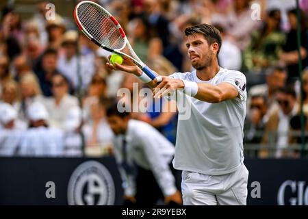 ATP - Exho Singles Cameron Norrie v Casper Ruud Giorgio Armani tennis Classic au Hurlingham Club, Londres, Royaume-Uni le 29 juin 2023. Photo de Phil Hutchinson. Utilisation éditoriale uniquement, licence requise pour une utilisation commerciale. Aucune utilisation dans les Paris, les jeux ou les publications d'un seul club/ligue/joueur. Crédit : UK Sports pics Ltd/Alay Live News Banque D'Images